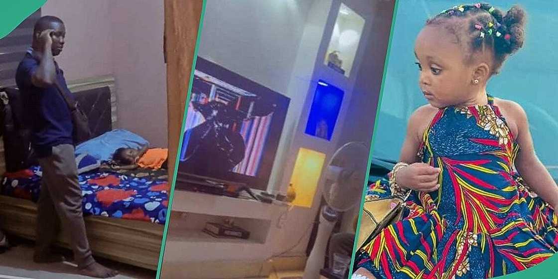 Nigerian woman pranks husband with fake broken television Nigerian woman pranks husband with fake broken television