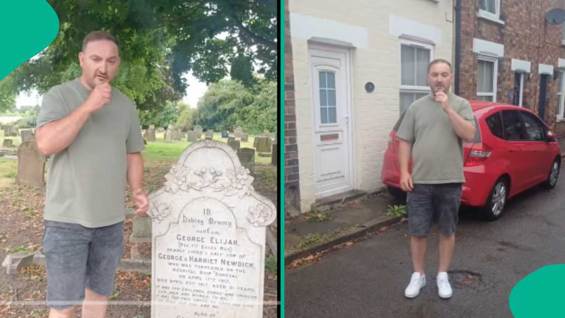 Man shares what he discovered about an old grave. Man shares what he discovered about an old grave.