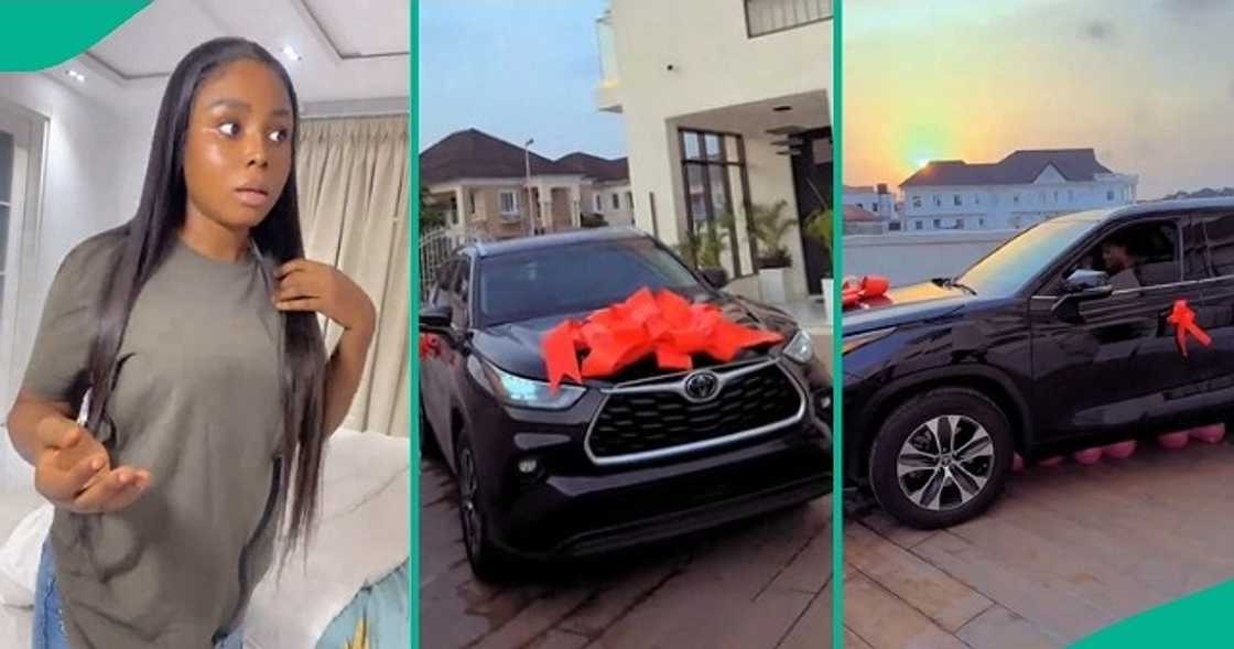Nigerian lady gets new car on Valentine's Day Nigerian lady gets new car on Valentine's Day