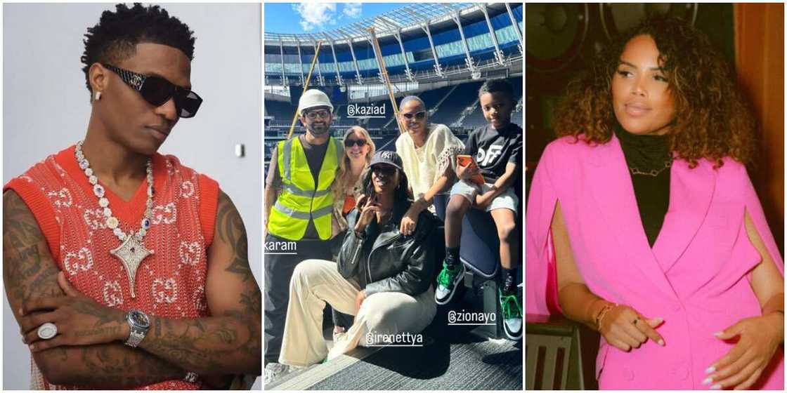 Wizkid, Wizkid's Jada at Tottenham stadium london, Jada P Wizkid, Wizkid's Jada at Tottenham stadium london, Jada P