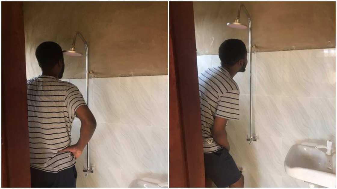 Man shares photos of 700k apartment in Ibadan, see how the bathroom looks