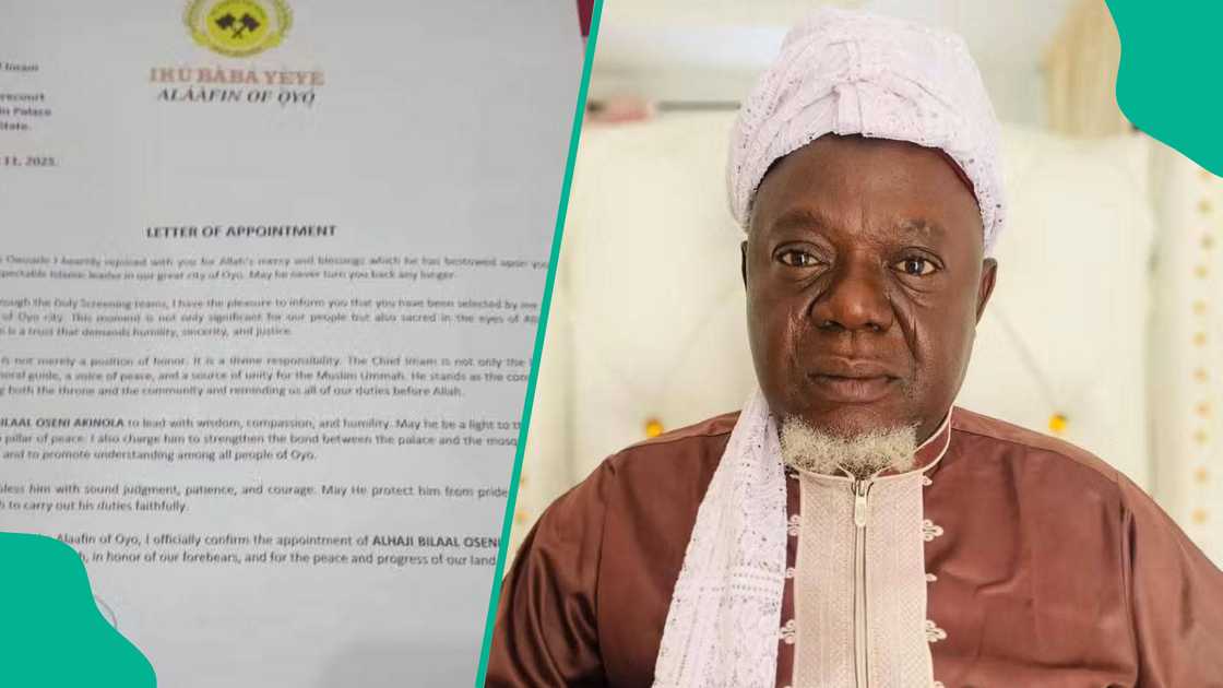 Sarkin Oyo, Oba Akeem Owoade ya nada sabon babban limamin masarautar Oyo.