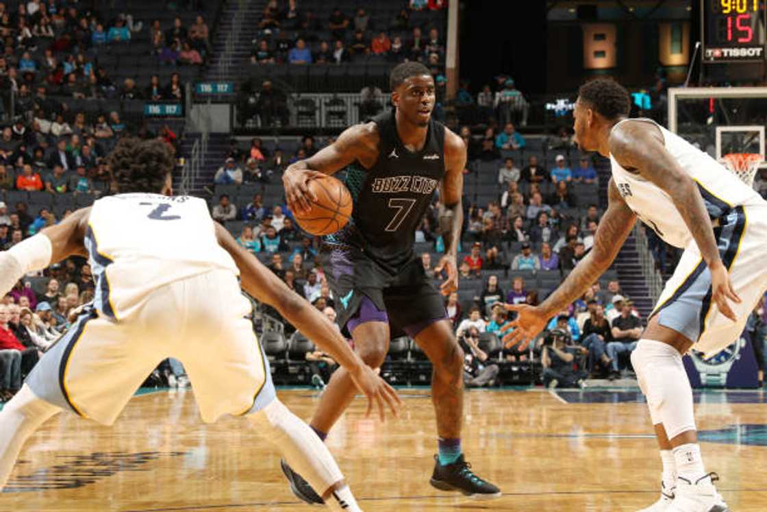 Memphis Grizzlies v Charlotte Hornets at Spectrum Center in Charlotte, North Carolina. Memphis Grizzlies v Charlotte Hornets at Spectrum Center in Charlotte, North Carolina.