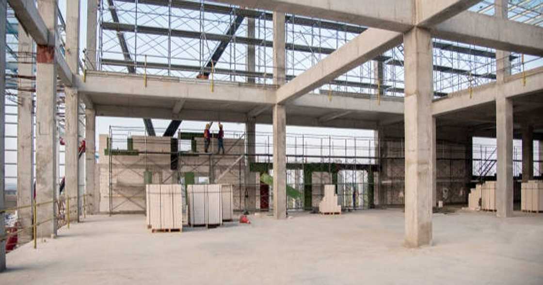 Man displays the alleged salary of workers at a popular cement company.