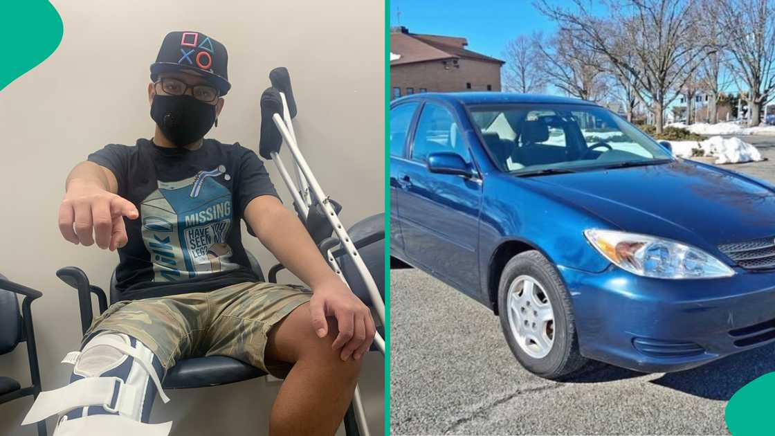 Photos emerge as amputee buys first car in America months after working as dishwasher Photos emerge as amputee buys first car in America months after working as dishwasher
