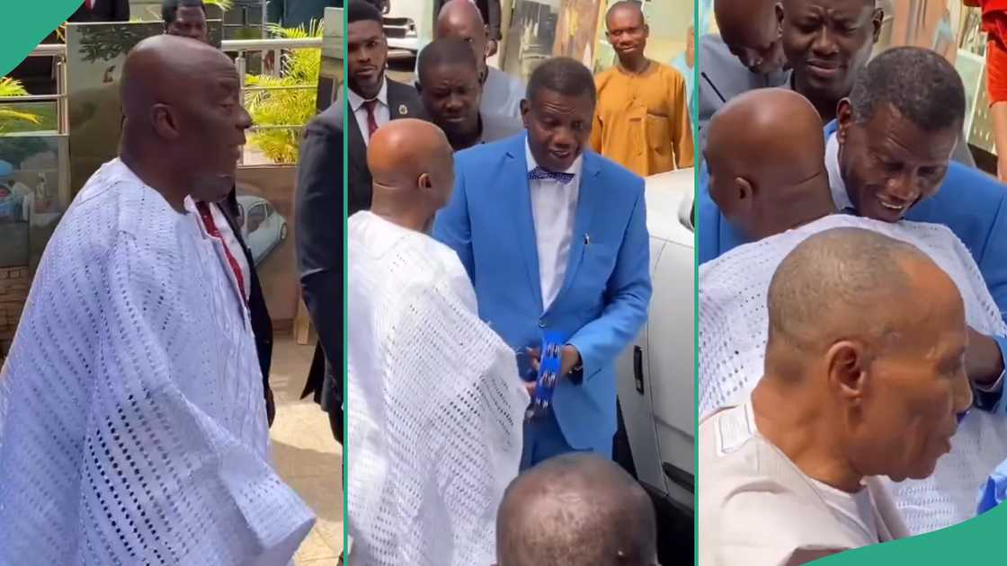 Bishop David Oyedepo and Pastor E.A. Adeboye. Bishop David Oyedepo and Pastor E.A. Adeboye.