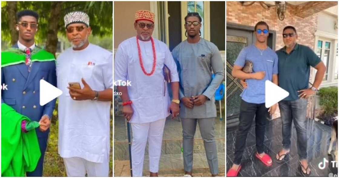 Man and his dad, fresher Man and his dad, fresher