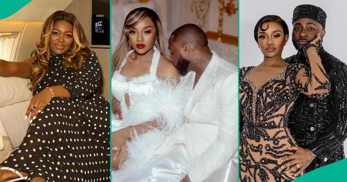 BBNaija star Ka3na Jones celebrates Davido and Chioma in unusual style, faces backlash on social media for removing Chioma and photoshopping herself into their wedding picture.