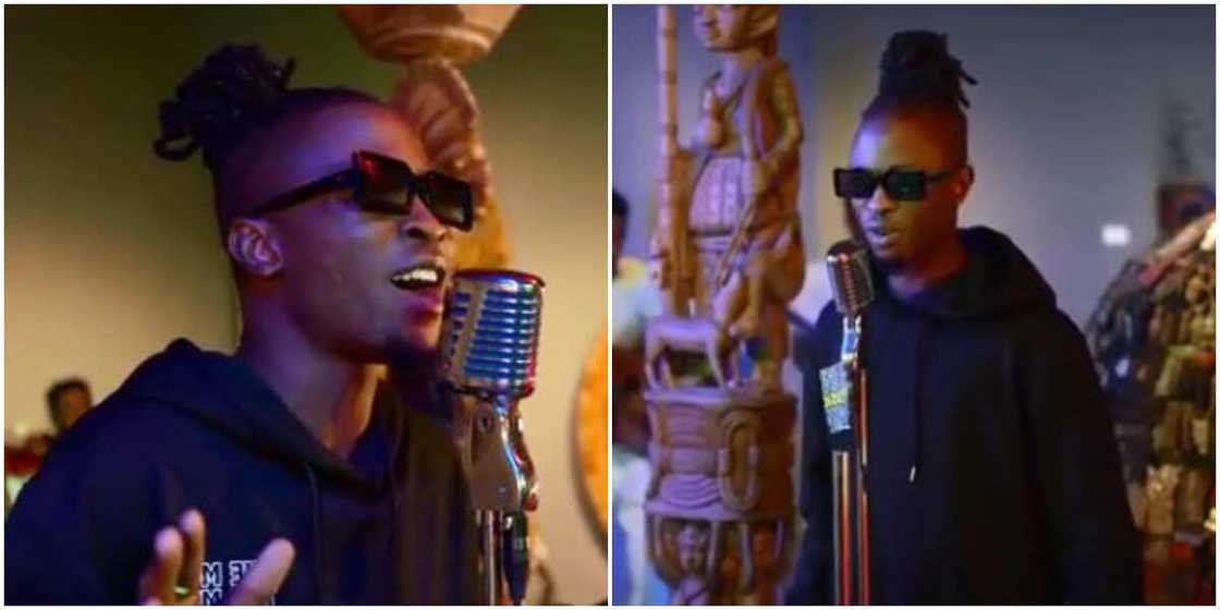 BBNaija winner Laycon perform for Grammy Recording Academy. BBNaija winner Laycon perform for Grammy Recording Academy.