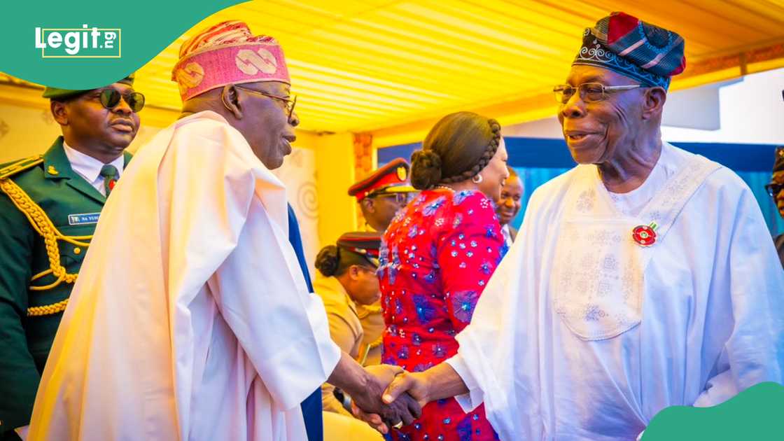 Former President Olusegun Obasanjo and Goodluck Jonathan joined President Bola Tinubu at the inauguration of John Mahama of Ghana.