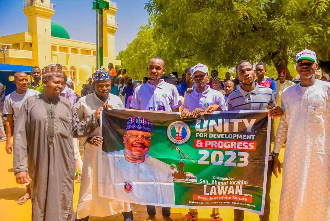 Hundreds of Yobe north youth rally in support of Senator Lawan Hundreds of Yobe north youth rally in support of Senator Lawan
