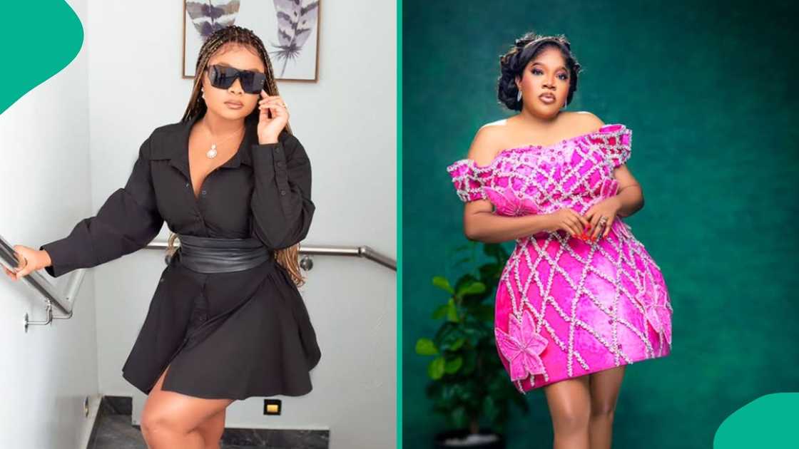 Bimbo Ademoye and Toyin Abraham's online drama trends. Bimbo Ademoye and Toyin Abraham's online drama trends.