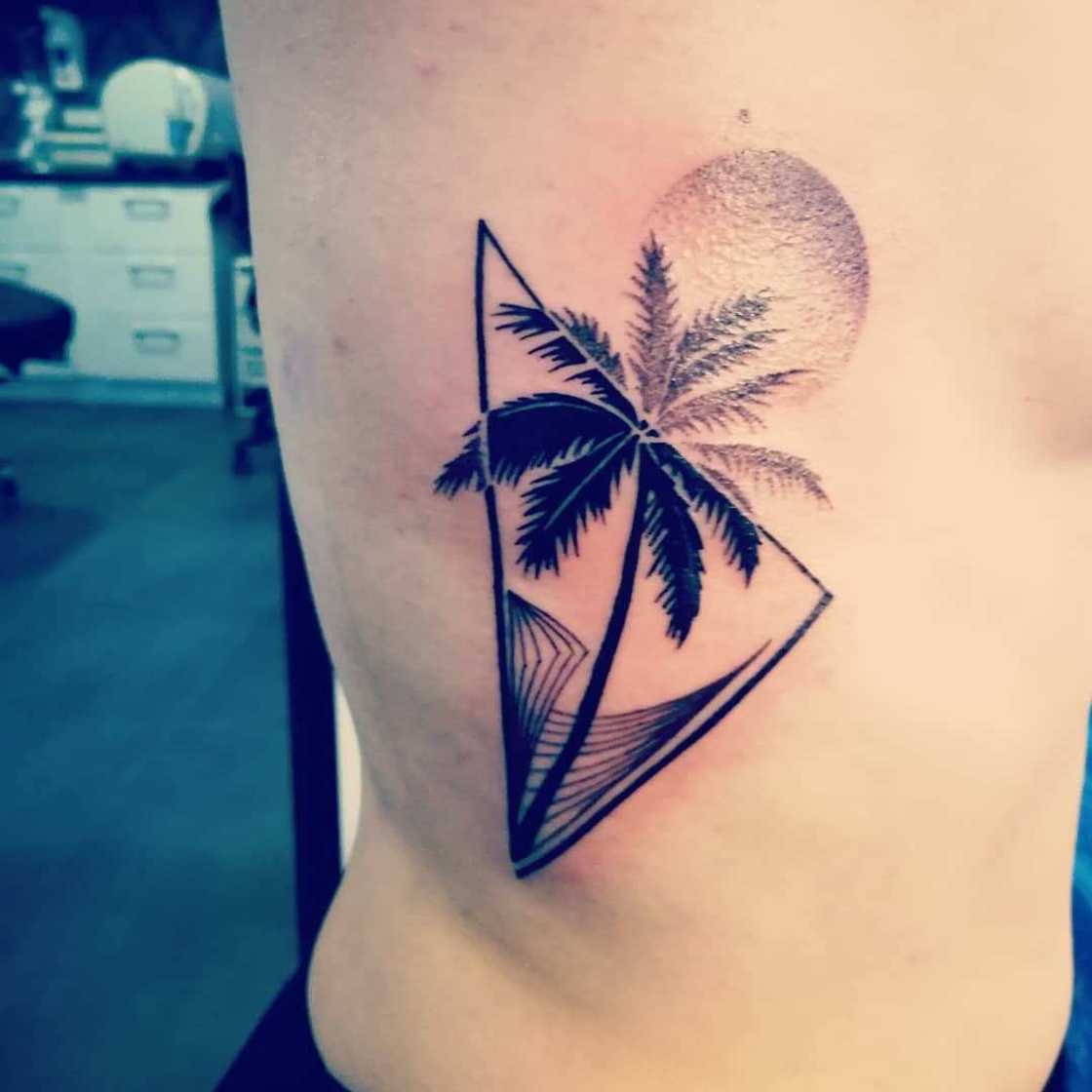 palm tattoo