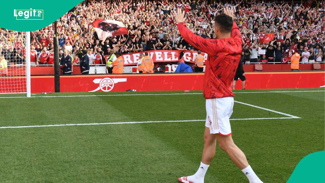 Granit Xhaka, Arsenal, Emirates Stadium, London, England.