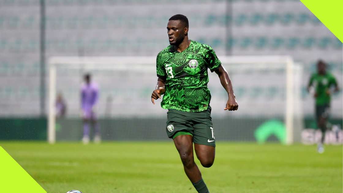 Victor Boniface in action for the Super Eagles of Nigeria