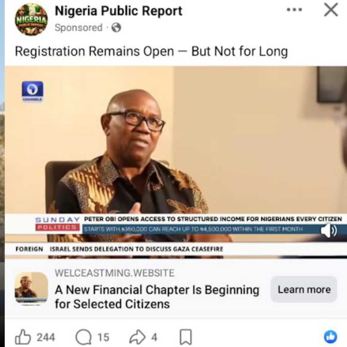 AI scams on Facebook