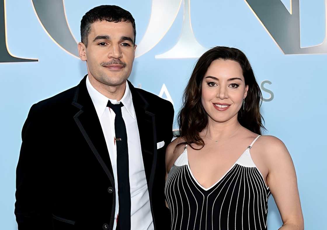 Canadian actor Christopher Abbott and American actress Aubrey Plaza Canadian actor Christopher Abbott and American actress Aubrey Plaza