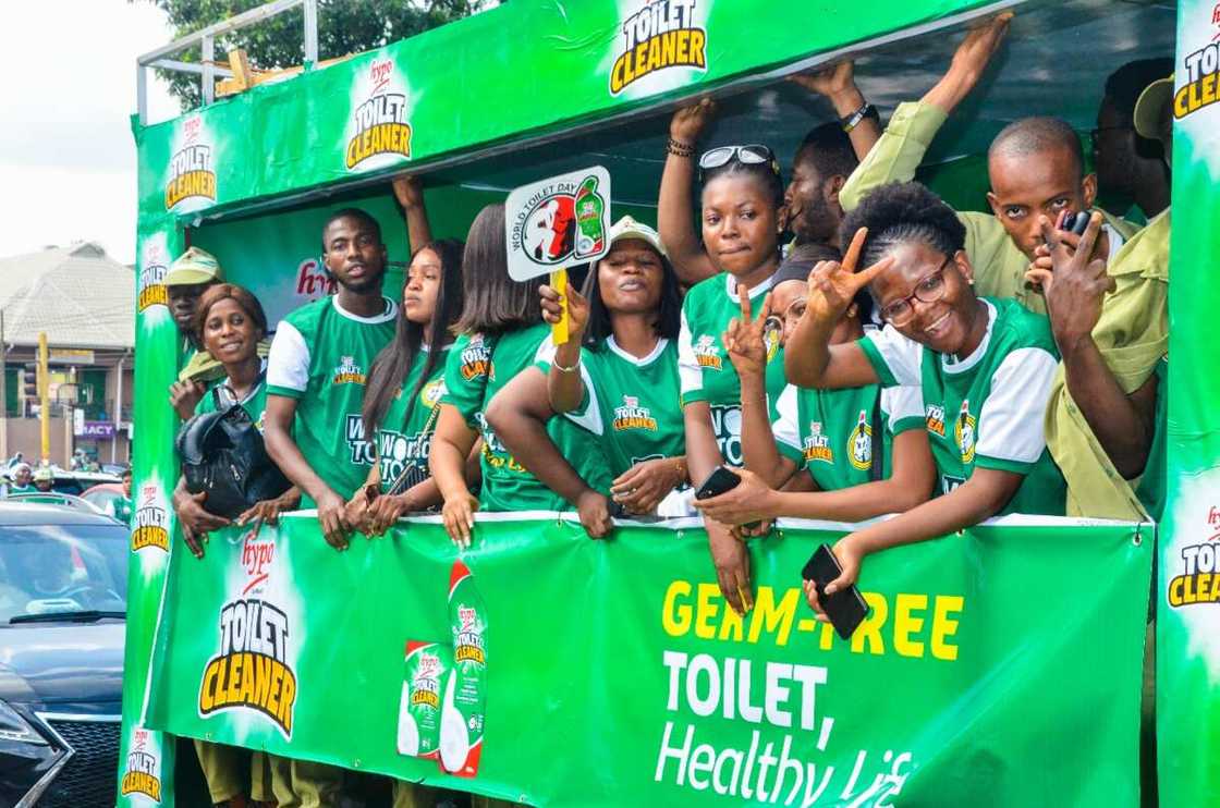 Hypo Toilet Cleaner, Ministry, NYSC Converged to Spread Hygiene Message on World Toilet Day