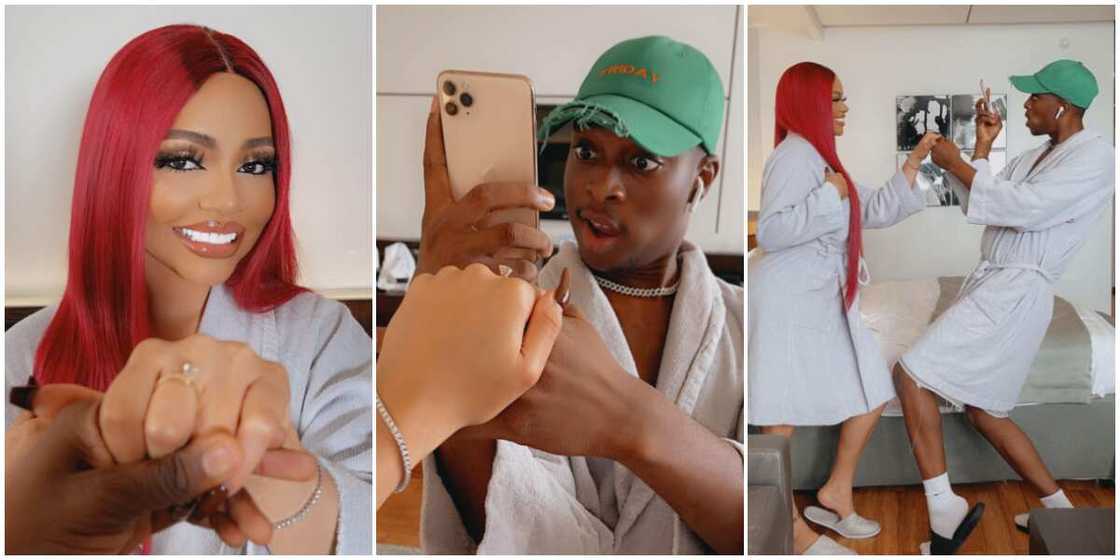 Comedian Sydney Talker and BBNaija's Nengi dazzle in wedding photos for skit Comedian Sydney Talker and BBNaija's Nengi dazzle in wedding photos for skit