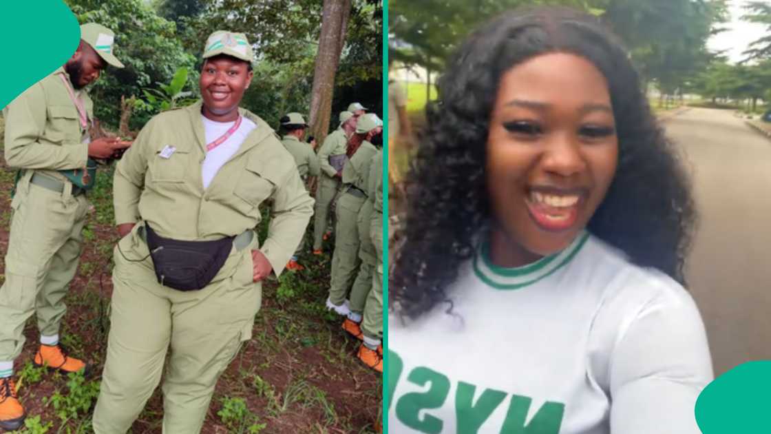 Lady flaunts her new look one year after starting her NYSC program looking plus-sized Lady flaunts her new look one year after starting her NYSC program looking plus-sized