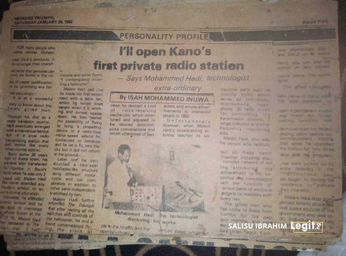 Malam Hadi Usman mai ban mamaki Malam Hadi Usman mai ban mamaki