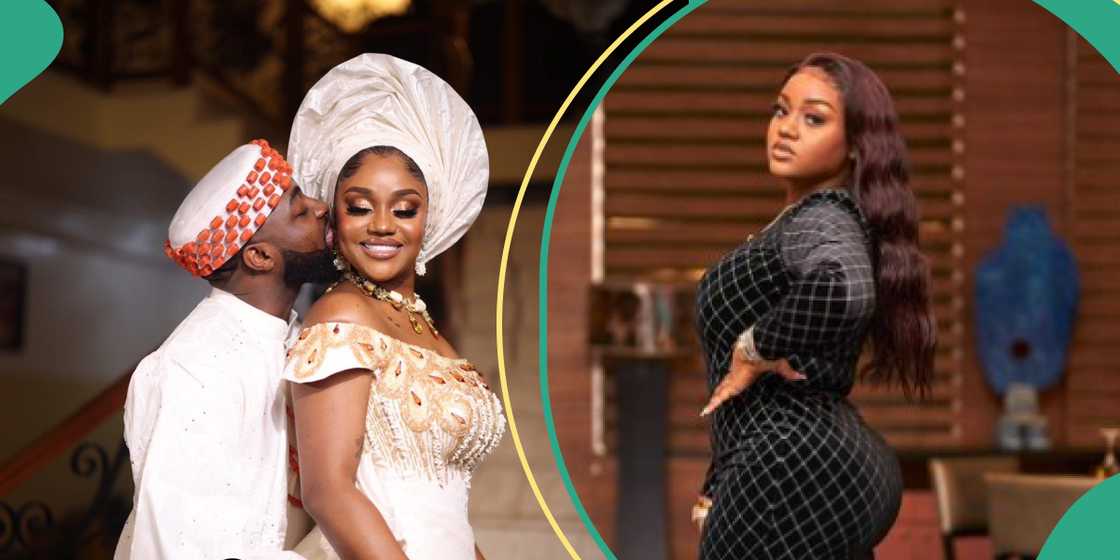 Davido and Chioma at wedding, Davido's Chioma Davido and Chioma at wedding, Davido's Chioma