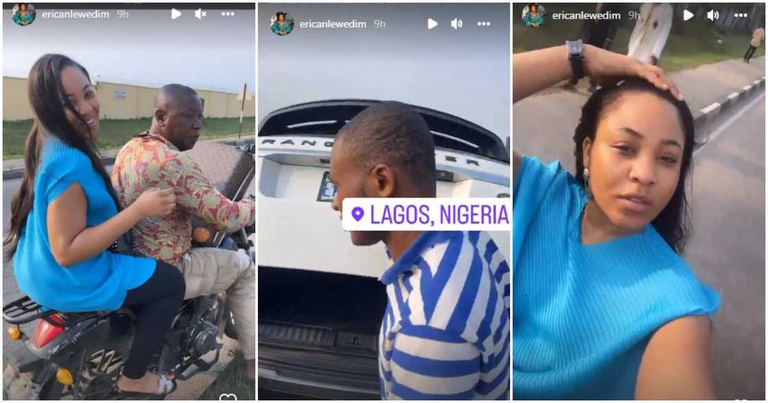 BBN's Erica jumps okada in viral video. BBN's Erica jumps okada in viral video.