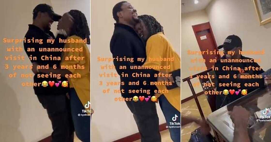 Nigerian lady pays surprise visit to hubby in China Nigerian lady pays surprise visit to hubby in China