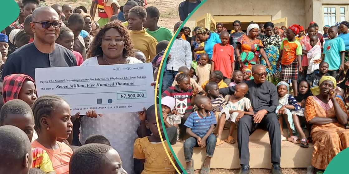 Peter Obi donates N7.5m to displaced children in Plateau Peter Obi donates N7.5m to displaced children in Plateau