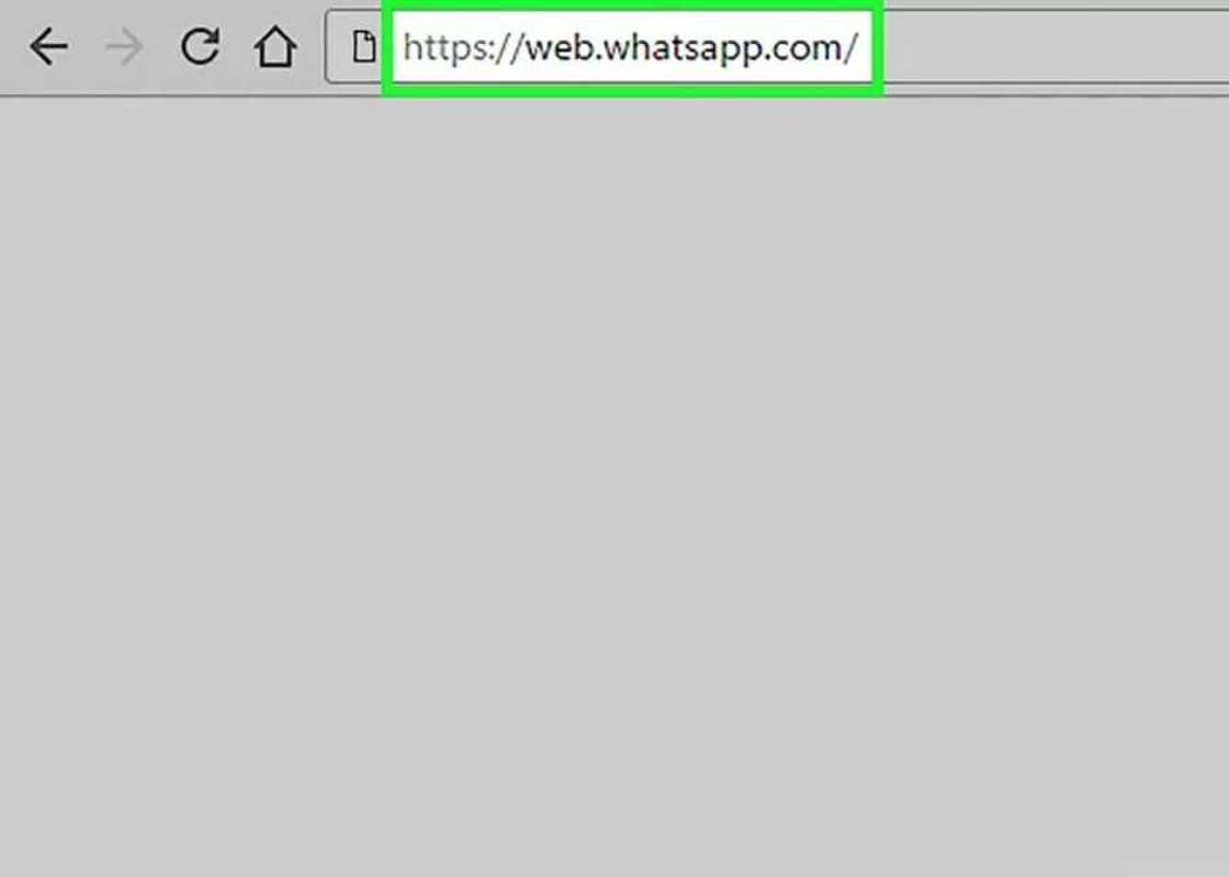 Open the WhatsApp Web page Open the WhatsApp Web page