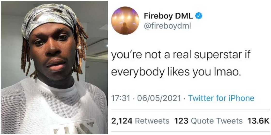 You’re Not a Real Superstar if Everybody Likes You, Singer Fireboy Says, Fans React You’re Not a Real Superstar if Everybody Likes You, Singer Fireboy Says, Fans React