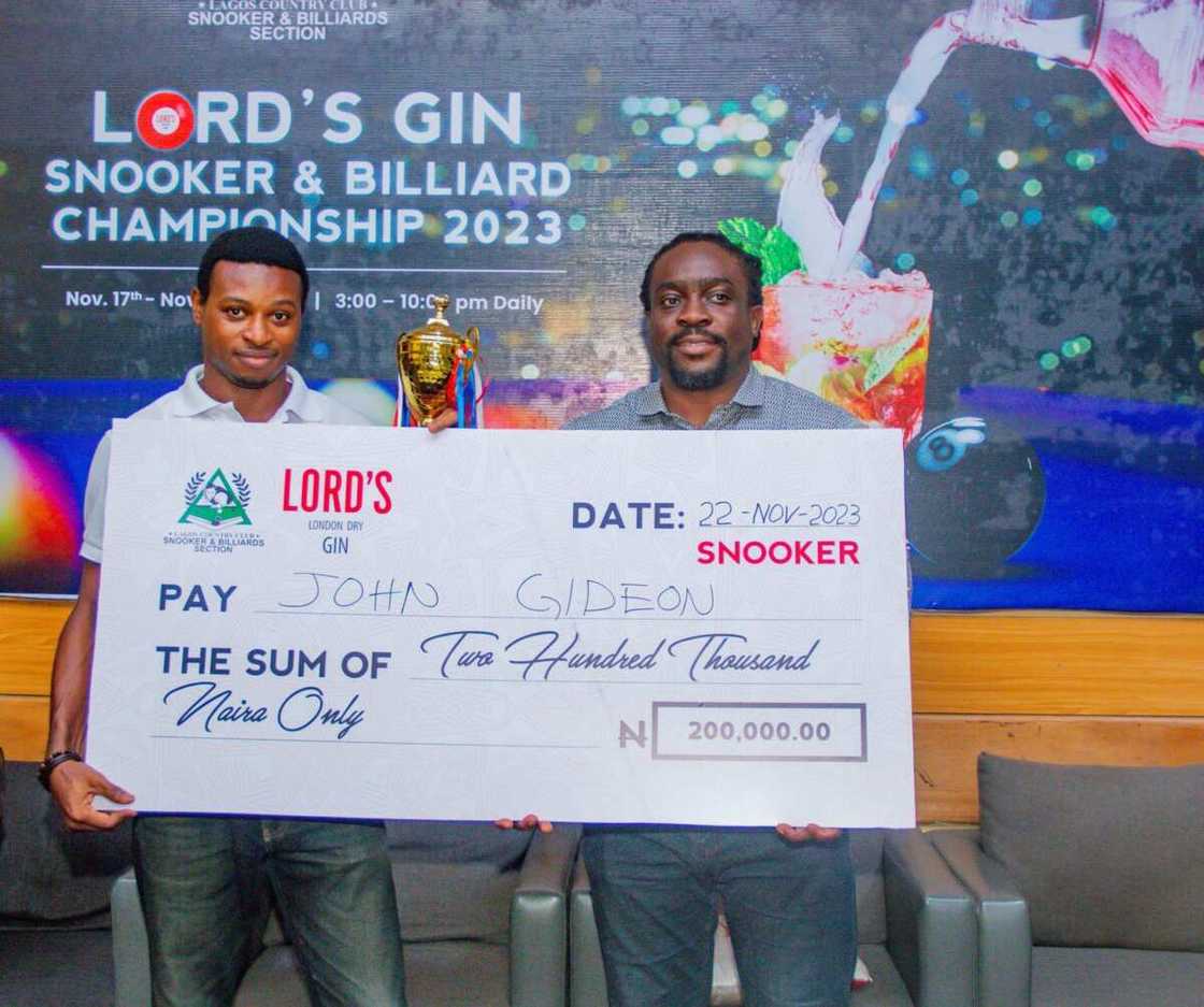 Sportsmanship: Lord’s London Dry Gin Sponsors Lagos Snooker and Billiard Tournament 2023