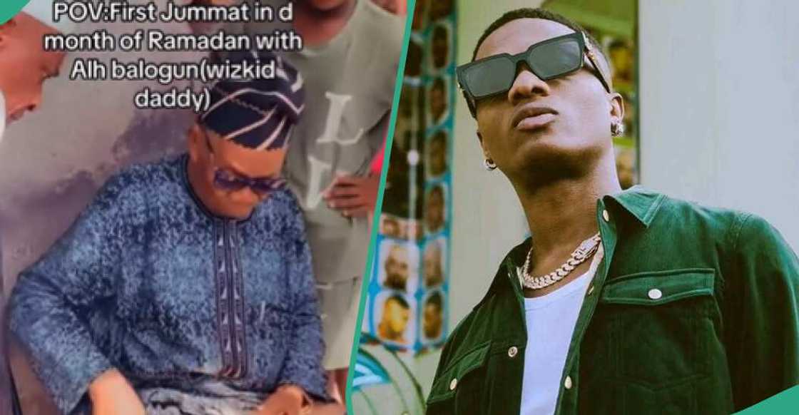 Wizkid's dad shows love to people at his mosque Wizkid's dad shows love to people at his mosque