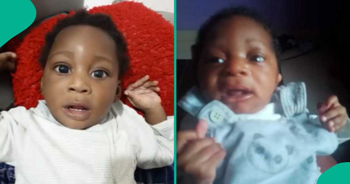 Mum recounts how son refused to cry after he was born.