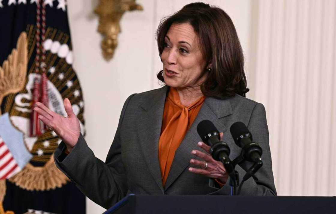 US Vice President Kamala Harris is attending US Vice President Kamala Harris is attending