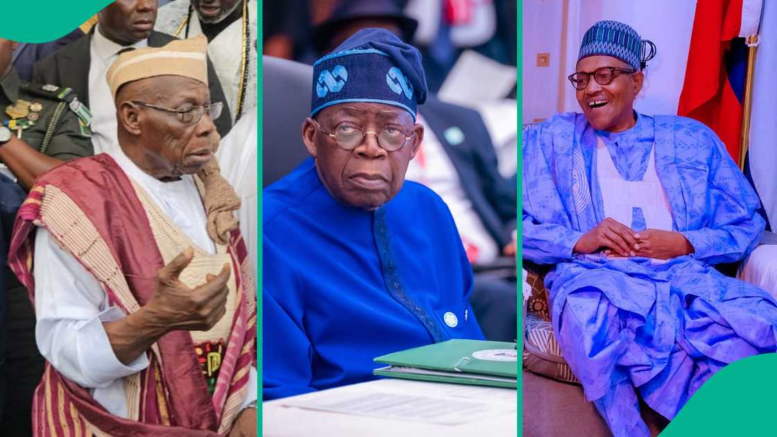 Obasanjo mentions area only Tinubu is competing with Buhari/Obasanjo assesses Buhari's administration Obasanjo mentions area only Tinubu is competing with Buhari/Obasanjo assesses Buhari's administration