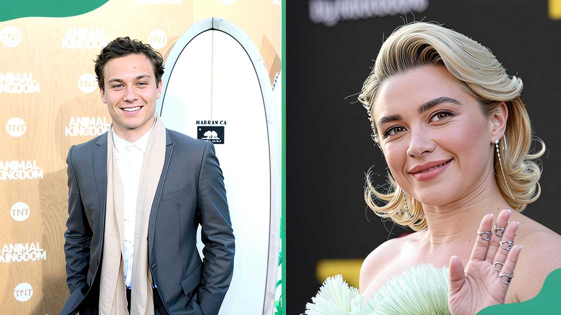 Finn Cole at The Rose Room in Venice, California, and Florence Pugh at the Los Angeles premiere of Marvel Studios' Thunderbolts.