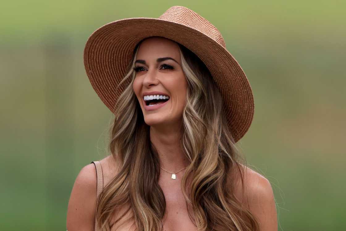 Jena Sims smiles on the golf course Jena Sims smiles on the golf course