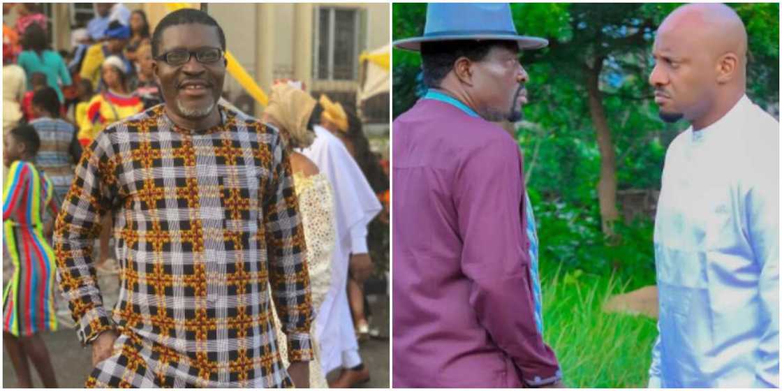 Kanayo and Edochie stare coldly into each other's eyes Kanayo and Edochie stare coldly into each other's eyes