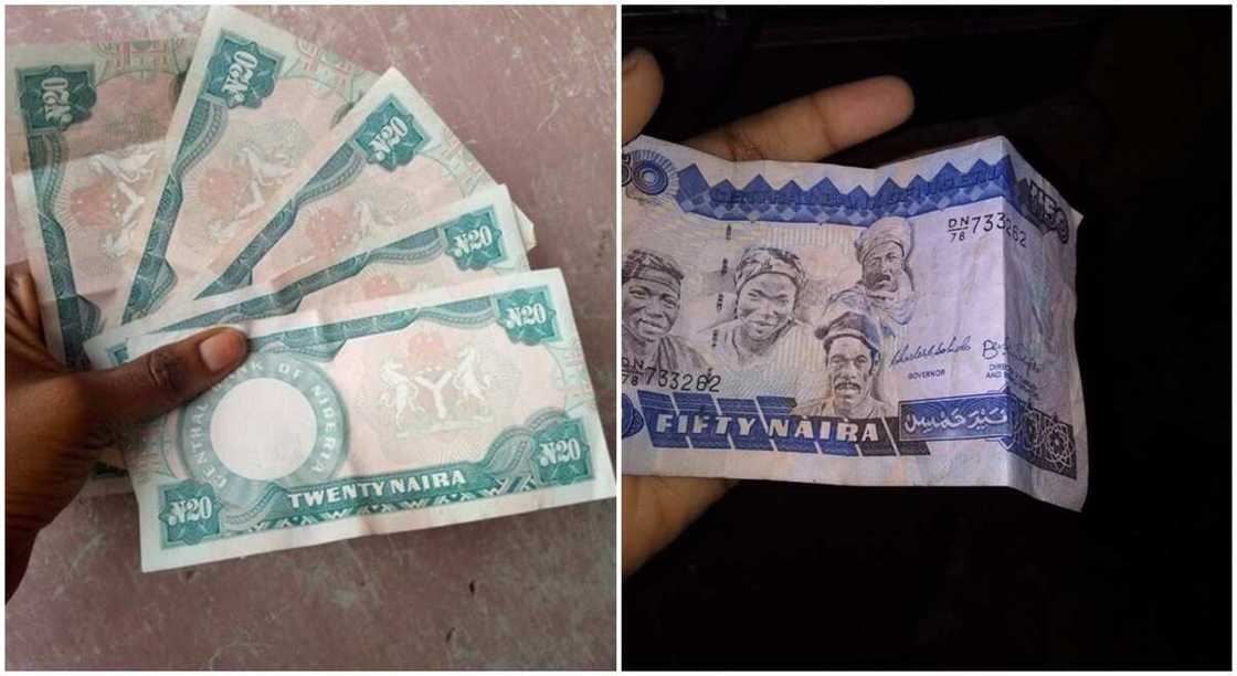 Old N20 and N50 notes phased out by the CBN. Old N20 and N50 notes phased out by the CBN.