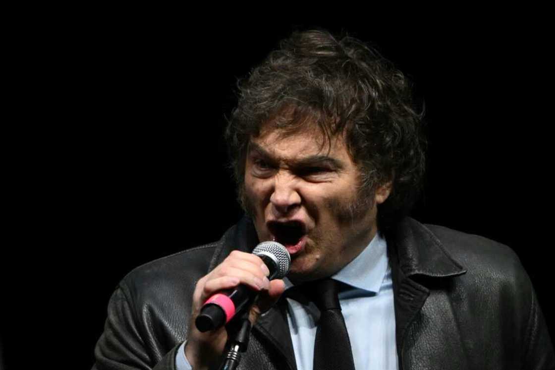 Milei returned to some of his favorite themes which he has brought up in international fora, such as slamming socialism and abortion, which he said was a 'mechanism to massacre populations.' Milei returned to some of his favorite themes which he has brought up in international fora, such as slamming socialism and abortion, which he said was a 'mechanism to massacre populations.'