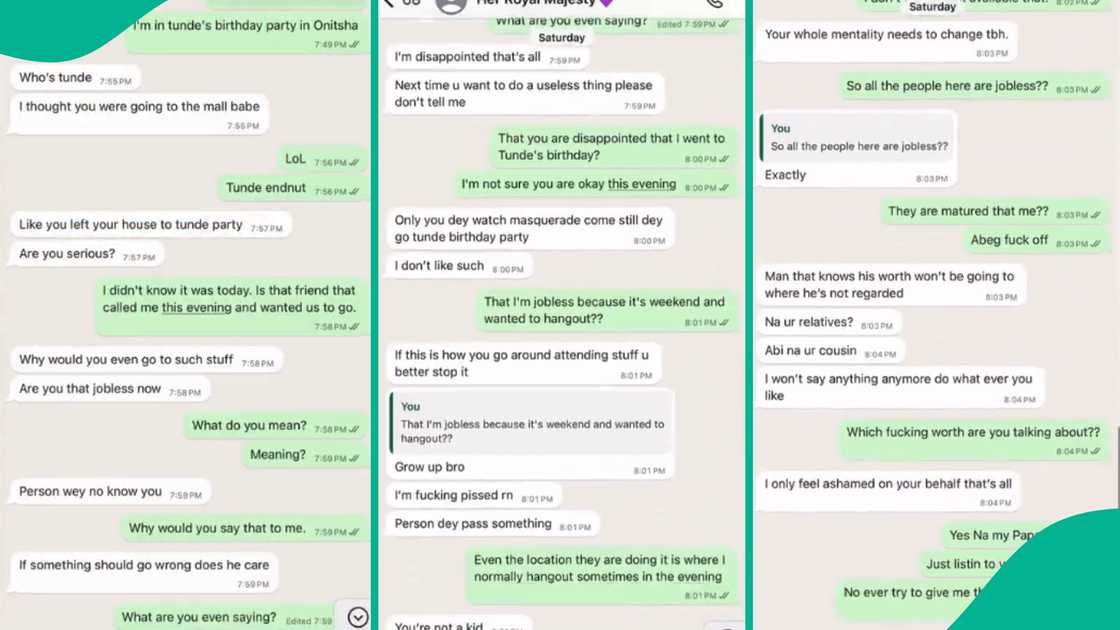 Lady slams boyfriend for attending Tunde Ednut's birthday party. Lady slams boyfriend for attending Tunde Ednut's birthday party.