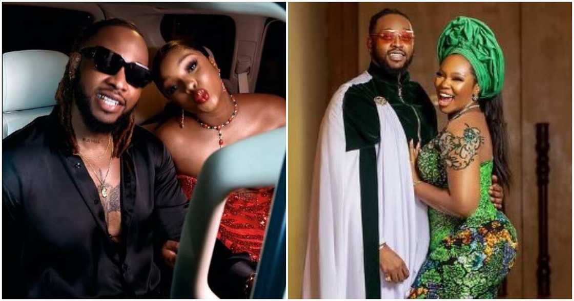 BBNaija stars Teddy A and Bambam BBNaija stars Teddy A and Bambam