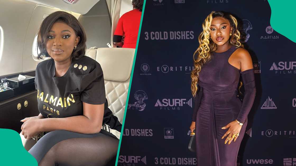 Yvonne Jegede attends Alexx Ekubo'a Service of Songs