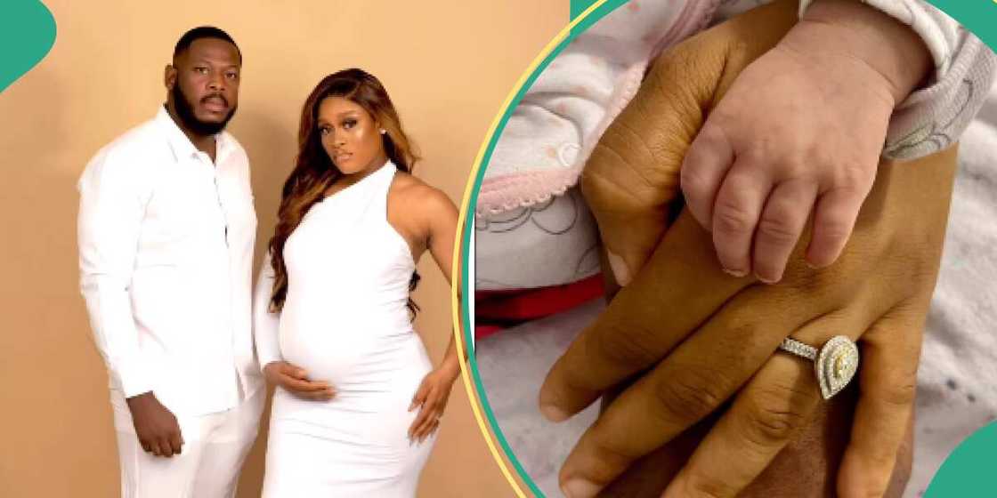 BBNaija All Stars: Frodd's daughter Elena clocks 1 month.