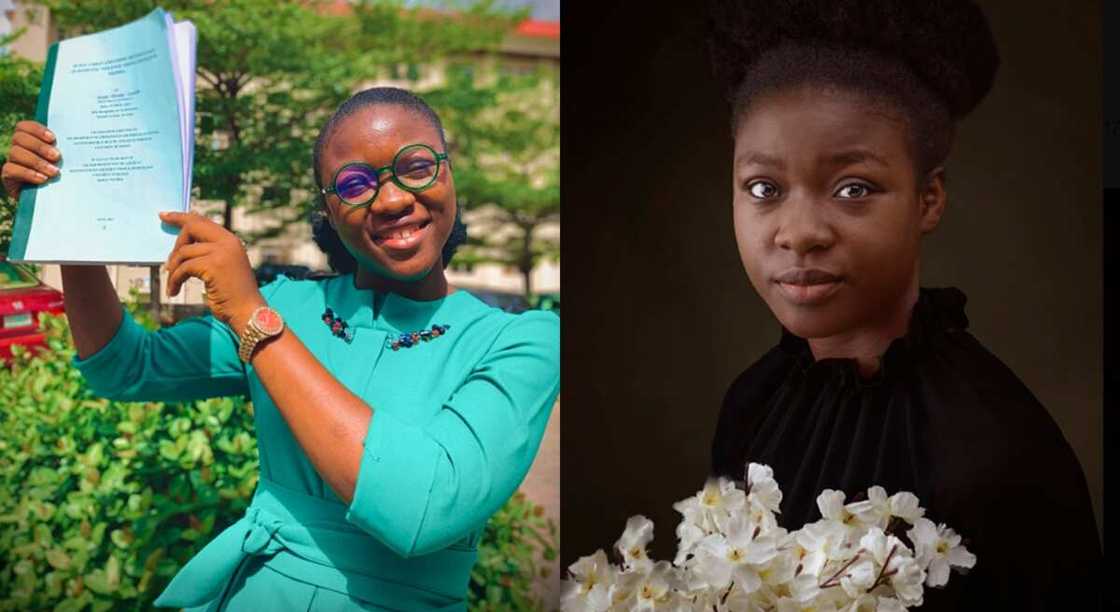 Nigerian lady bagged a masters degree. Nigerian lady bagged a masters degree.