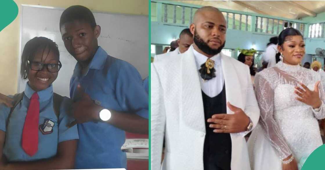 Secondary school sweet hears get married. Secondary school sweet hears get married.