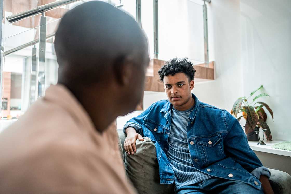 a father advising son a father advising son