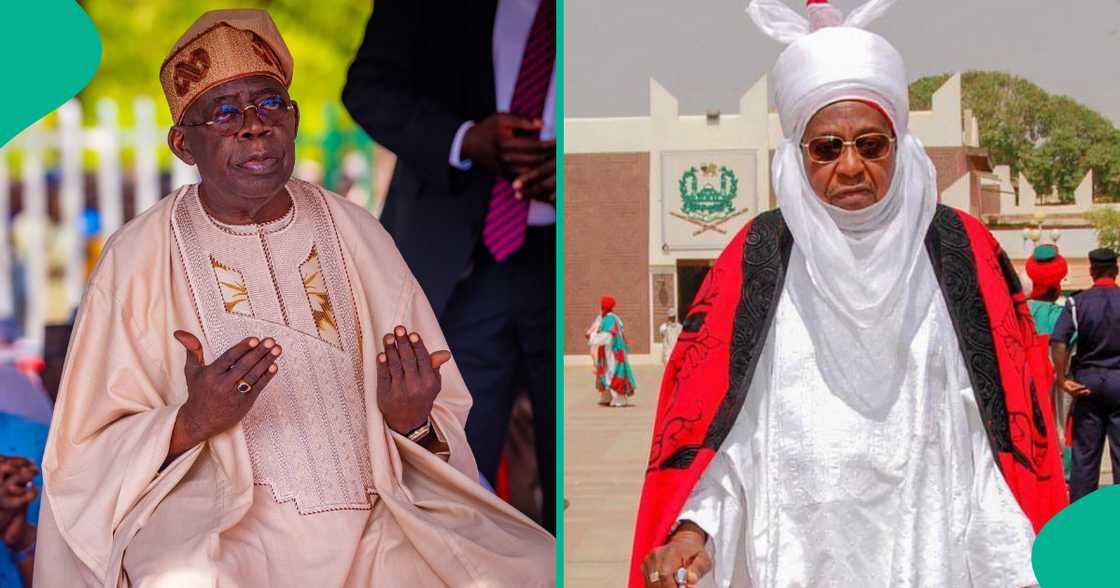 Shugaba Tinubu da Marigayi Galadiman Kano. Shugaba Tinubu da Marigayi Galadiman Kano.