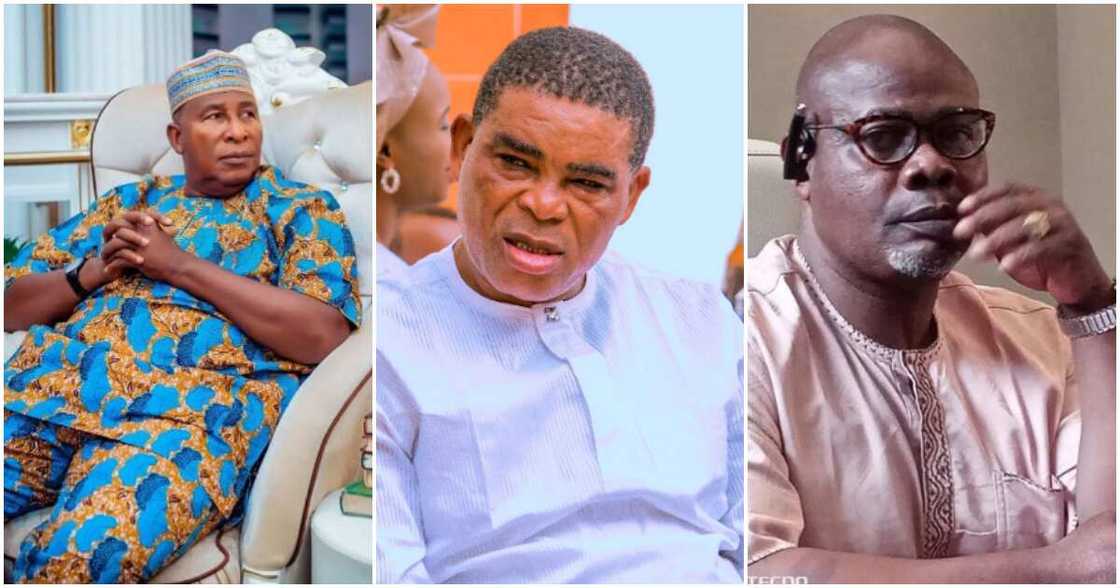 Nollywood actors Oga Bello, Yinka Quadri and late Sir Kay Nollywood actors Oga Bello, Yinka Quadri and late Sir Kay